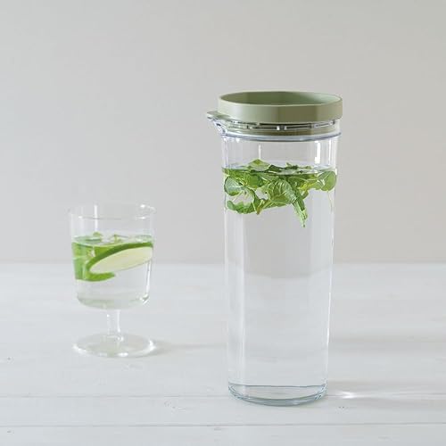 Miniatura 2 de Hario FPJ-11-SG Olla congeladora, capacidad práctica, 33.8 fl oz (0.0 fl oz), verde ahumado, Tritan irrompible, agua caliente, apta para