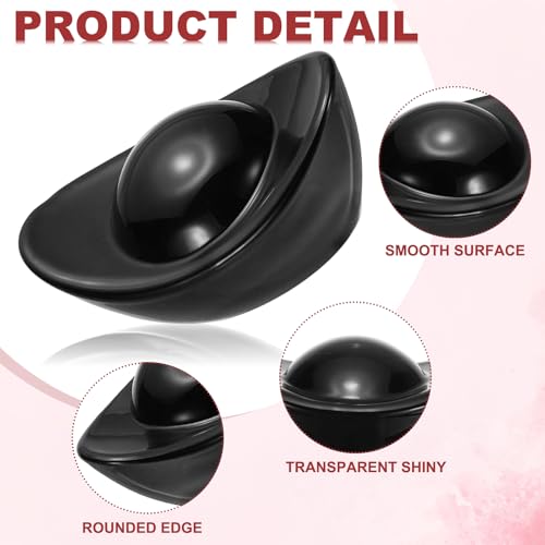 Statues de lingot doré cristal noir 7,6 cm : objet déco asiatique - 4