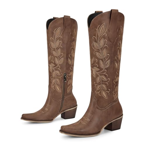 Image of wetkiss Women's Knee High Cowboy Boots