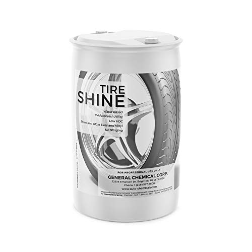 AutoGeneral - Tire Shine - Water-Based Cleaner - High-Gloss Tire Dressing - Protects Against Cracking, Fading and UV Effects - Industrial Strength - 55 Gallon Drum