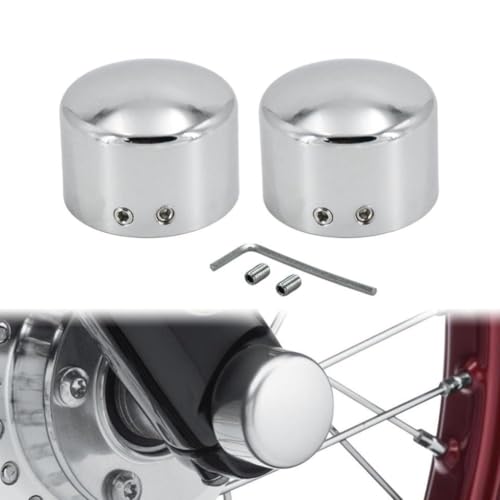 Tapas de eje delantero de aluminio de 2,5 mm para motos Sportster XL y Touring