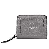  Marc Jacobs Geldbörse, Leder, Grau, mehrfarbig, 10 x 9 x 2 cm