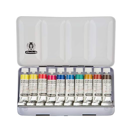Schmincke : Horadam Watercolour Paint : Metal Set : 10x15ml Tubes