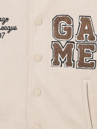 Max Boys Chennile Embroidered Varsity Jacket - Image 8