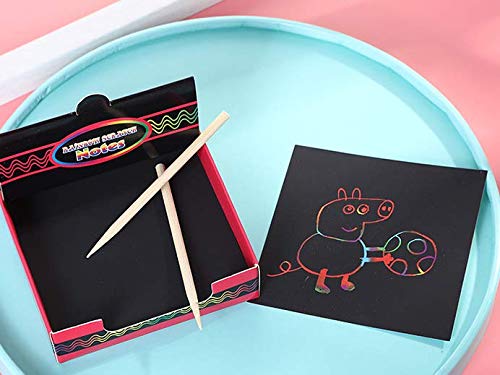 rainbow scratch off mini notes