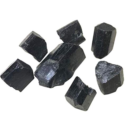 LIOOBO 1 Bolsa de Cristales de Turmalina Negra Áspera Piedras de Turmalina...