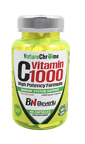 Vitamina C 1000mg. Vitamina C natural. Complemento Vitamínico útil para mejorar el sistema inmunitario. Reduce el cansancio y la fatiga. Cada bote incluye 90 cápsulas de Vitamina C Cover