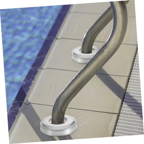 Cubiertas de protección para escalera de piscina de acero inoxidable 4 piezas miniatura 4