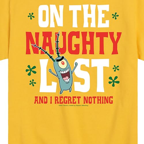 HYBRID APPAREL - Spongebob Squarepants - Plankton Naughty List - Toddler and Youth Short Sleeve Graphic T-Shirt3