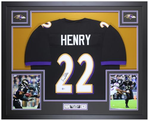 Derrick Henry Autographed Black Baltimore Jersey
