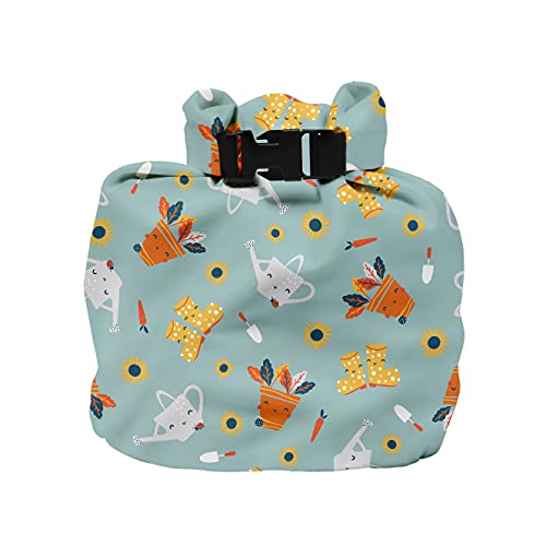 Bambino Mio, Wetbag für unterwegs - Wasserdichte, wiederverwendbare Windeltasche zum Reisen, Kleine Gärtner