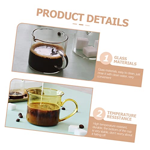 Baluue Espresso shot Glass Glass Espumante Barista Jarra de Medição para Bicos, Café, Leite, Espress