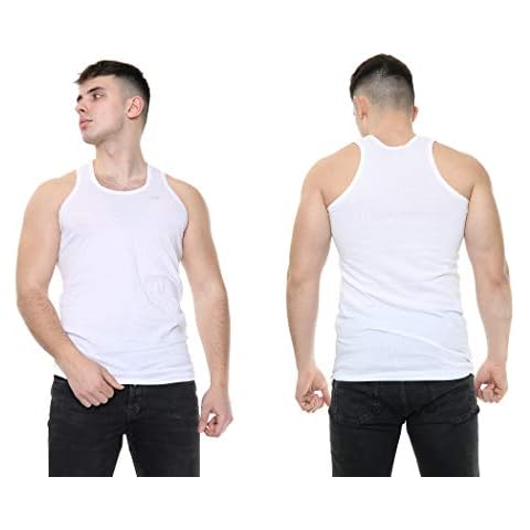 Men's 100% Cotton Sleeveless Vests Pack Cover