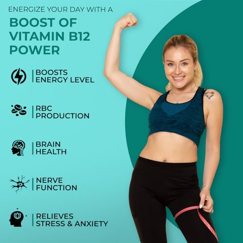 Image of THE BODY RESERVE Vitamin B12 Tablets 1500 mcg as Methylcobalamin Vitamin B12 Supplements for Men & Women -120 Veg tablets (4 Months Supply Pack)