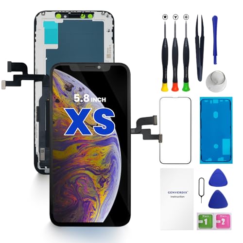 Genverdix Schermo per iPhone XS – Kit di Riparazione FHD