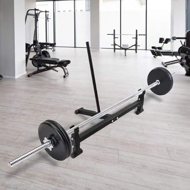 Heavy Duty Deadlift Barbell Jack Weight Lifting Olympic Barbell Changing Weight Plates for Deadlifting, Powerlifting, and Weightlifting - 900lb Capacity