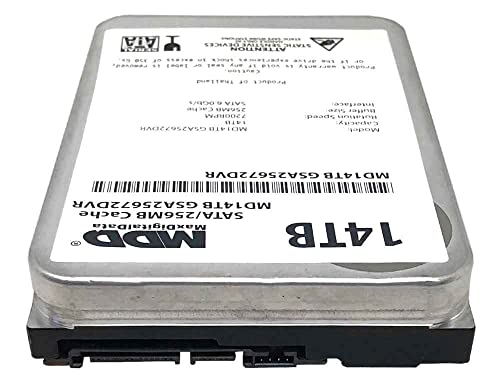 Image of MDD 14TB 7200RPM 256MB Cache SATA 6.0Gb /s 3.5-inch Internal Hard Drive for Surveillance Storage (MD14TGSA25672DVR) - 3 Years Warranty (Renewed)