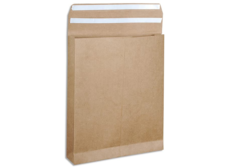 Mehta Envelope Mfg Co. Sustainable E-Commerce Envelope, Size:12 x 10 x 2 inches, (Box Env) - High BF Kraft 215 GSM, Pack of 10 Envelopes