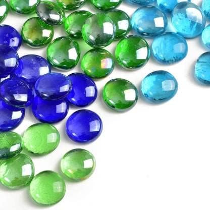 Color Stone Transparent Half Round Aquarium Glass Pebbles for Garden and Living Room Decor (Multicolour, 4 kg) (B08XZB5Z91) Amazon Price History, Amazon Price Tracker