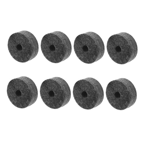 LALADEFIEE 8pcs Drum Cymbal Felt Pads Set Non Slip Noise Reduction Accessories Easy Installation for All Drum Suitable for Practice Performance Fit Cymbal Replacement