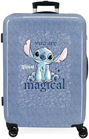 Joumma Disney Stitch You Are Magical Maleta Mediana Azul 46x65x23...