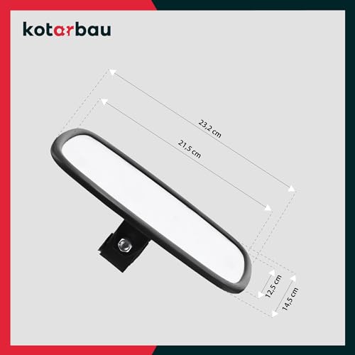 KOTARBAU® Traktor Spiegel Universal 14,5 x 23 cm PVC 2 Stück Rückspiegel Traktor LKW Spiegel Rückfahrspiegel mit Halterung Landwirtschaft