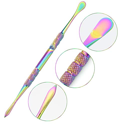 12 Packs Wax Carving Tool Stainless Steel Sculpting Tool Spoon Carving Tool 4.75 Inch (Silver+Rainbow+ Gold) #TOP2