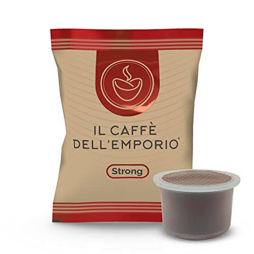 Il Caffe Dell' Emporio Compatibili con Macchine da caffè Fior Fiore Coop, Martello, Aroma Vero e Espresso Lui Miscela Strong Rossa Red (100)
