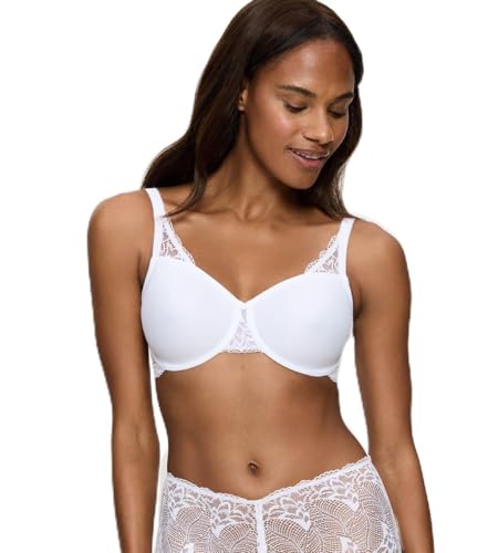 Triumph O  Light Paonette T W01 Sujetador, Blanco, 75E Mujeres