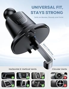 Lamicall 2026 Wider Clamp & Metal Hook Car Phone Holder Vent Accessories — photo 4 of 6