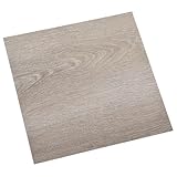 Kangmusi PVC-Fliesen Selbstklebend 20 Stk. 1,86 m² Taupe, Taupe 330155