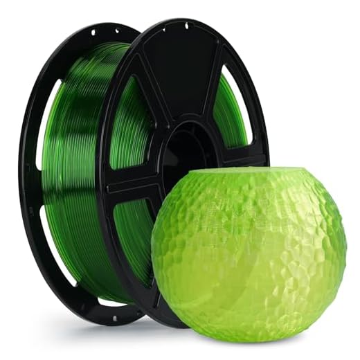 FLASHFORGE Rapid PETG Filament 1.75mm Clear Green, Max 600mm/s High Speed Printing, 3D Printer Filament 1kg Spool, Dimensional Accuracy +/- 0.02mm, Fits Most 3D Printers