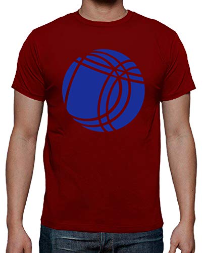 latostadora - Camiseta Petanca Boccia Boule para Hombre Rojo L