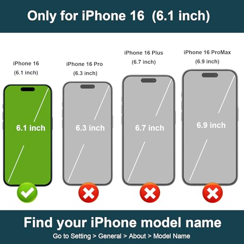 Folosu for iPhone 16 Wallet Case with Card Holder, Hand Wrist Strap Loop Holder Kickstand, RFID Blocking Finger Grip Ring PU Leather Double Buttons Shockproof Cover 6.1" Rose Gold by Folosu - Image 2