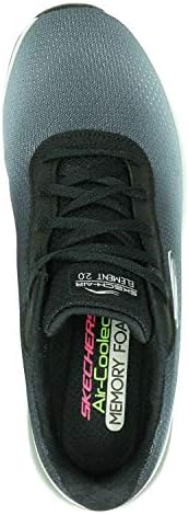 Skechers Women's Skech-AIR Element 2.0 Sneaker, Black/White, 9 | Image 5