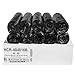 Aluf Plastics 45 Gallon Black Trash Bags (250 Count) - 40" x 48" - 16 Micron Equivalent High Density Value Garbage Bags