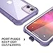 Dexnor iPhone 11 Case with Screen Protector Clear Rugged 360 Full Body Protective Shockproof Hard Back Defender Dual Layer Heavy Duty Bumper Cover Case for iPhone 11 6.1