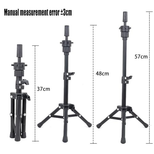 Soporte para peluca y trípode de cabeza de entrenamiento de metal 3