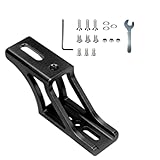 折りたたみ自転車アダプター 高調整 フロントバッグマウント 変換ブラケット アルミニウム合金製 サポートFor Brompton/Dahon(ブラック)