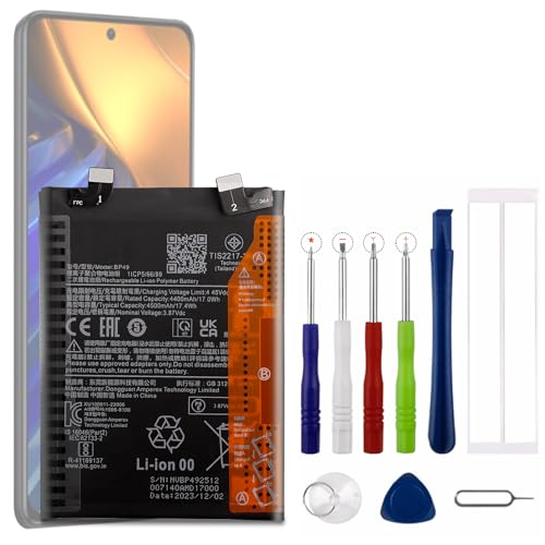 BP49 Batterie de rechange de type Lithium pour smartphone Xiaomi Poco F4 avec outils
