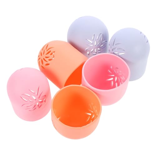 Veemoon 3 Pcs Silicone Makeup Sponge Holders - Reusable Travel Cases for Beauty Sponge Storage &