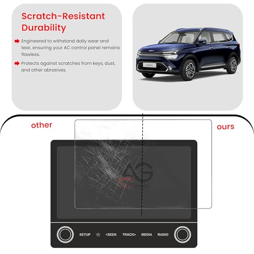 Kia Carens Car Accessories Infotainment System Touch Screen Guard 8inch -Prestige Prestige Plus + (Company Fitted) - Clear Glossy