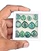 GEMHUB 140 Ct. Natural Green Emerald Gemstone, Pear Cut Green Emerald, Loose Green Emerald, Emerald Gemstone Lot for Jewelry 14 Pcs