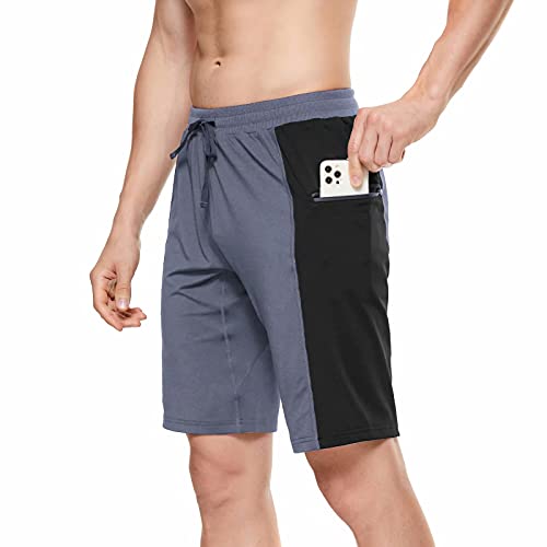 Yundobop Men's Gym Shorts with Zipper Pockets Workout Running Quick Dry Athletic Performance Bodybuilding Shorts Iron Gray/Black 32 Yundobop Men's Gym Shorts with Zipper Pockets Workout Running Quick Dry Athletic Performance Bodybuilding Shorts Iron Gray/Black 32