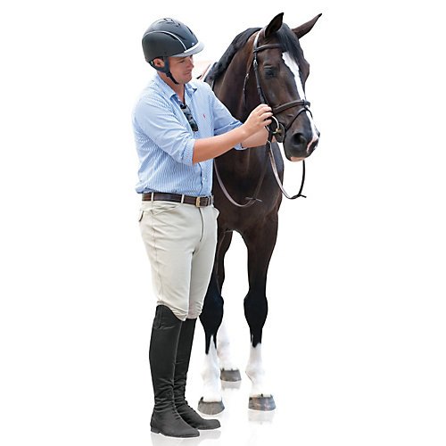 Ovation Mens Euroweave Knee Patch Breech 34R Tan