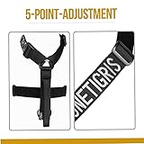 OneTigris No-Pull Hundegeschirr Goliath Geschirr mit Griff Taktisches Einstellbar Geschirr für Hunde Welpen Jagd Wandern Trainierung Spaziergang Outdoor-Aktivitäten (Schwarz, XL)