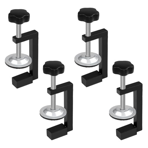 BEASAFY 4 Stück C Klemme, Kohlenstoffstahl Schraubklemme, Klemmbereich 5-53 mm Tischklemme, Universal Schraubzwingen Klein, Schwarz Zwingen für Schlafzimmer, Küche, Badezimmer BEASAFY 4 Stück C Klemme, Kohlenstoffstahl Schraubklemme, Klemmbereich 5-53 mm Tischklemme, Universal Schraubzwingen Klein, Schwarz Zwingen für Schlafzimmer, Küche, Badezimmer
