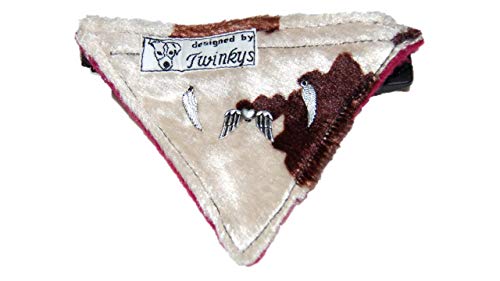 twinkys Dog Style fazzoletto da collo/collare XS Mucca con engles Ali e cuore