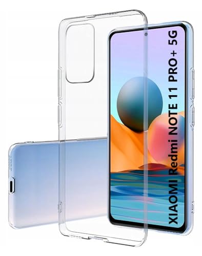 جراب شفاف من اوبريميو لموبايل شاومي ريدمي نوت 11 برو بلس 5G [جراب سيليكون] [شفاف بنسبة 100%] [مادة المانية] [رفيع للغاية] جراب موبايل شفاف لموبايل شاومي ريدمي نوت 11 برو + الجيل الخامس