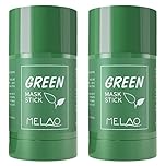 Green Tea Mask Stick for Face, 2Pack Poreless Deep Cleanse Mask Stick, Blackhead Remover with Green Tea Extract, Deep Pore Cleansing, Moisturizing & Oil Control Clay Mask for All Skin Types